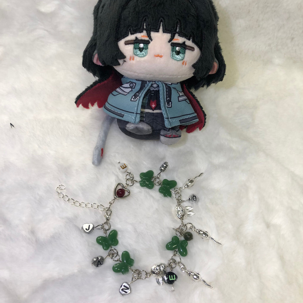 Free Shipping Muyo Hose Zenless Zone Zero ZZZ Fanart Jane Doe Inspired Flat Beads Bracelet