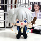 Muyo House Fanmade Fanart Gray Hair White Clothes Sword in hand 7.5CM Action Figure