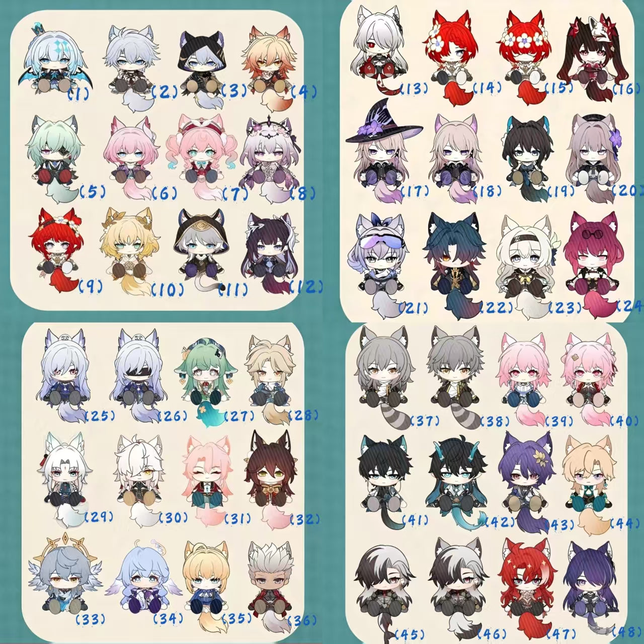 Muyo House Fanmade  Collectible Keychain Series 4