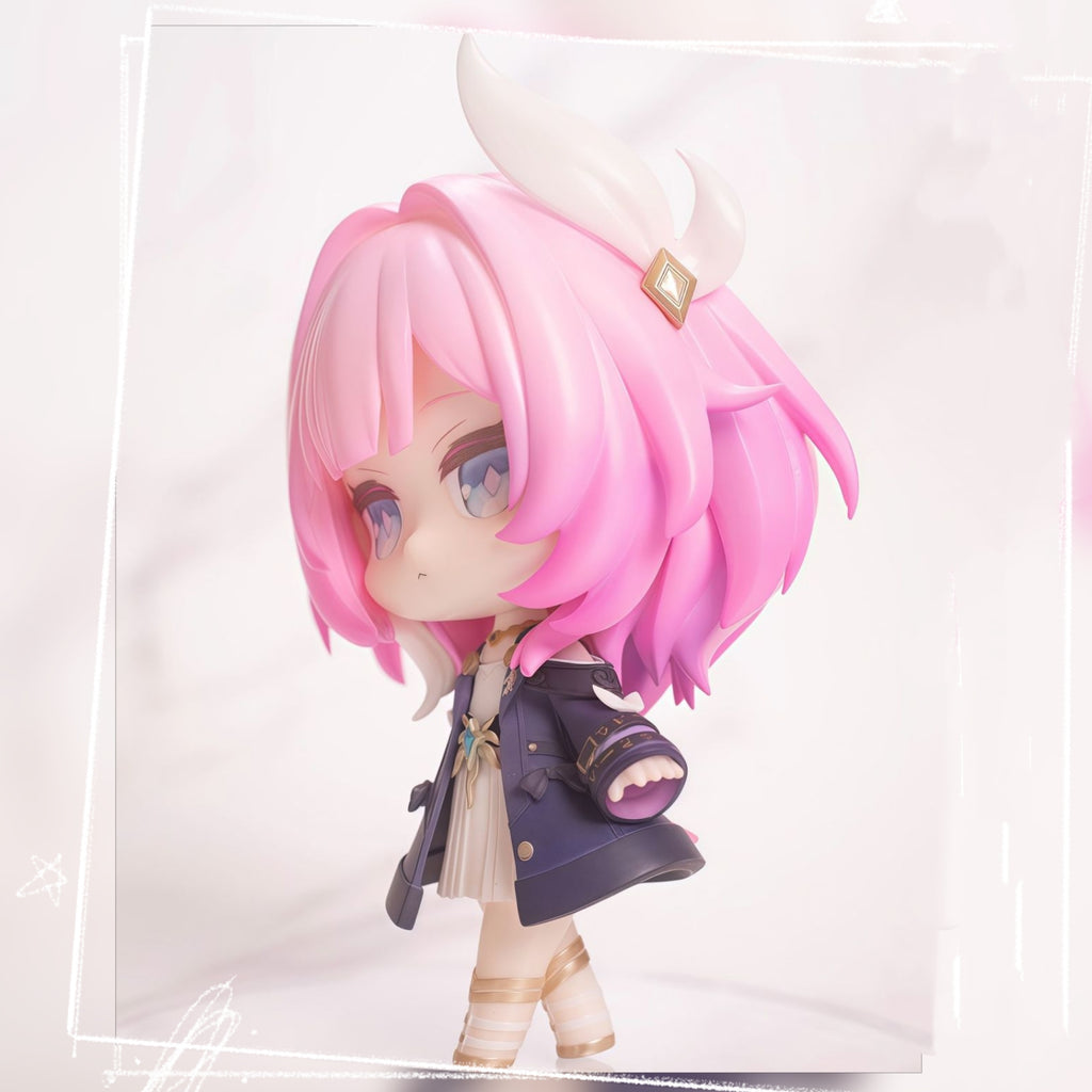 Muyo House Fanmade Fanart Pink Hair Purple Clothes 7.5CM Standing Pose Action Figure