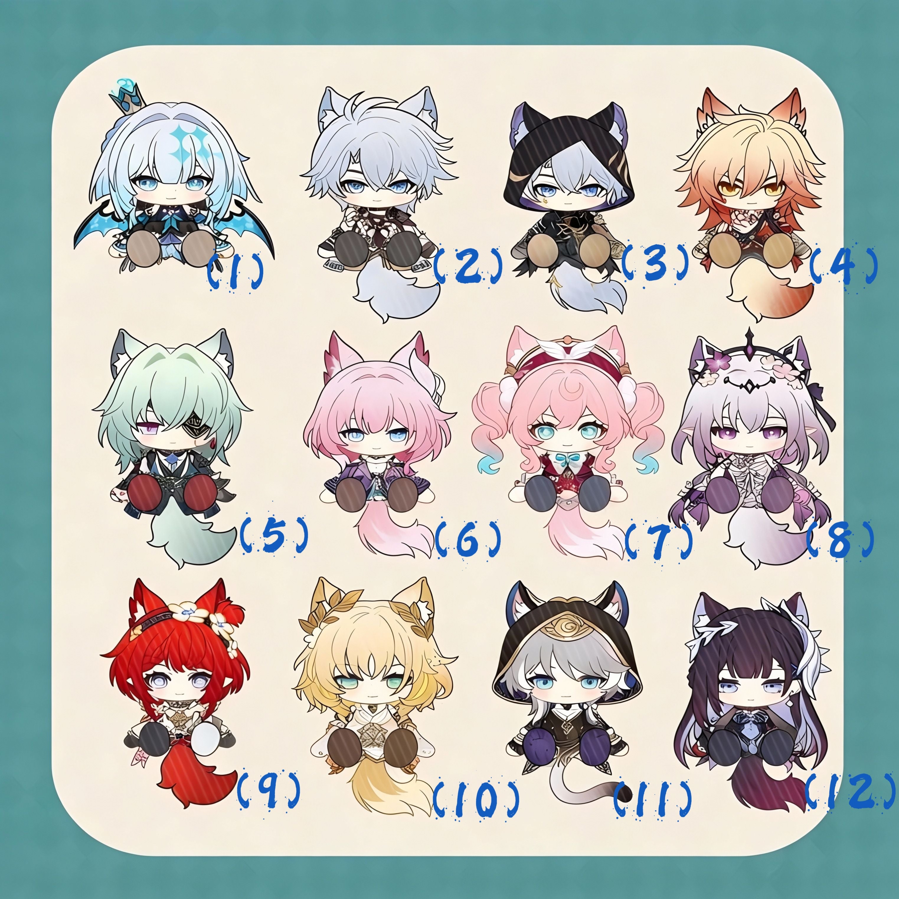 Muyo House Fanmade  Collectible Keychain Series 4