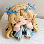 Muyo House Fanmade Orange Hair Blue Clothes  Action Figure