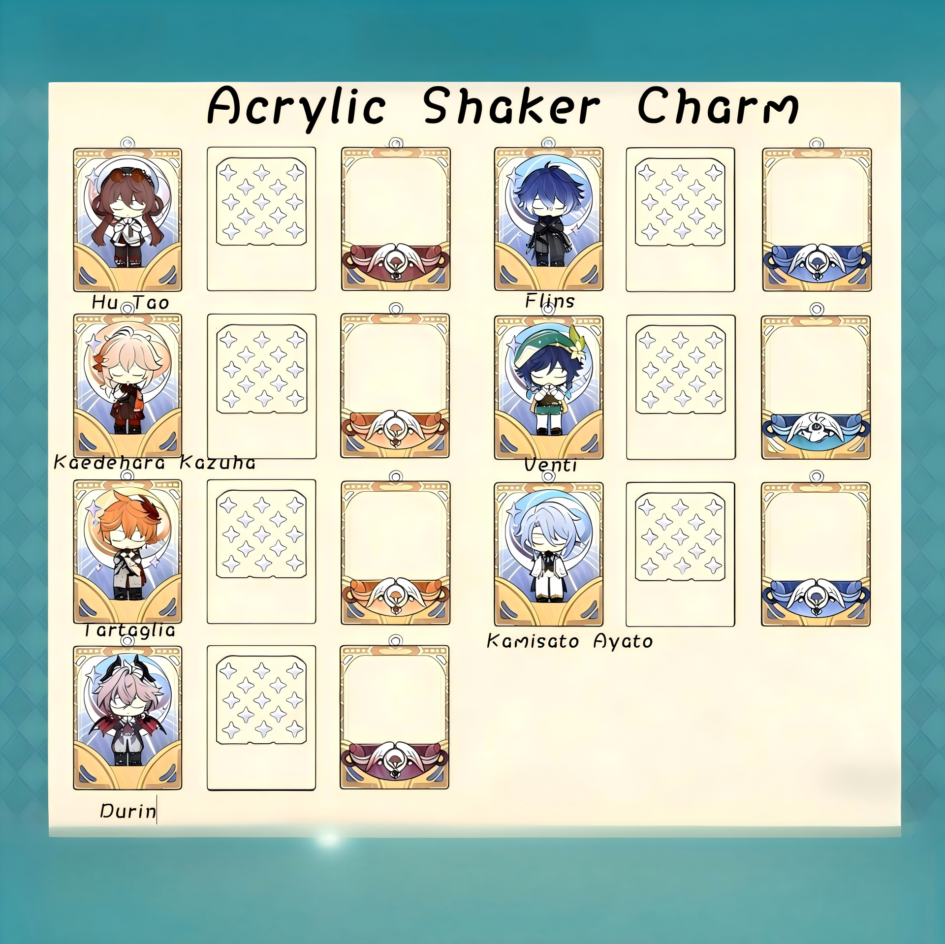 Muyo House Fanmade Acrylic Standee Wobbler  Keychain