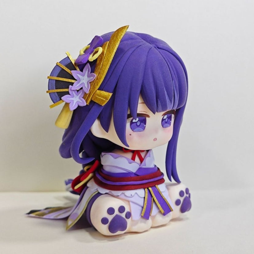Muyo House Fanmade Fanart Long Purple Braid & Clothes 8CM Action Figure