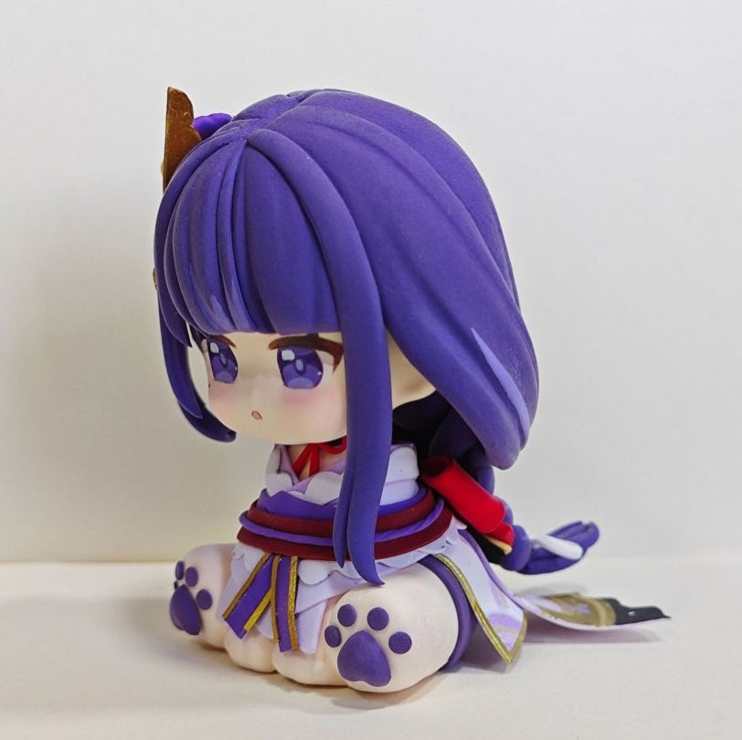 Muyo House Fanmade Fanart Long Purple Braid & Clothes 8CM Action Figure