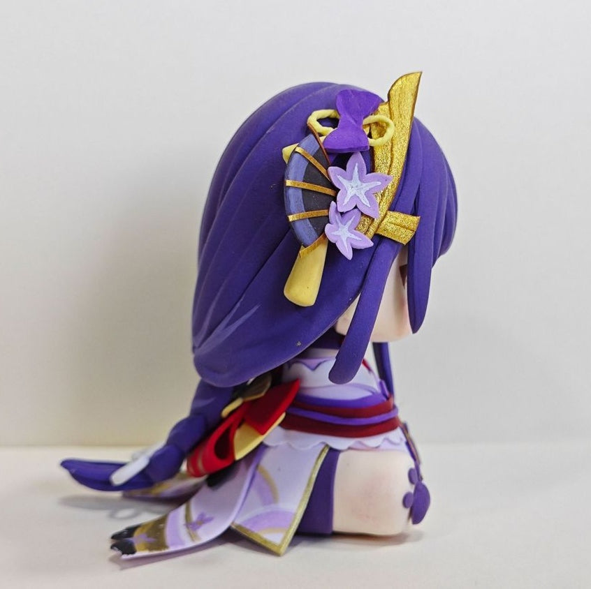 Muyo House Fanmade Fanart Long Purple Braid & Clothes 8CM Action Figure