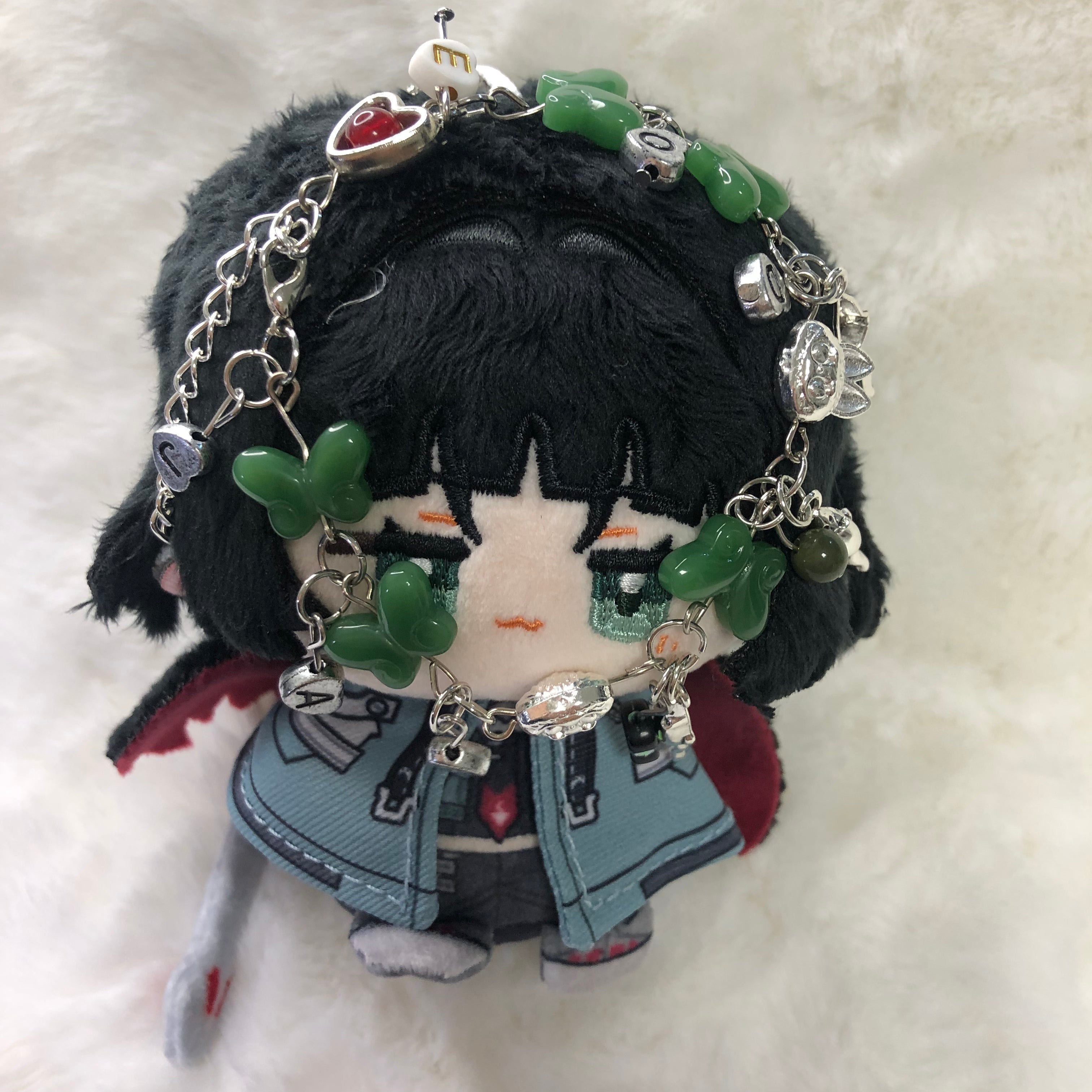 Free Shipping Muyo Hose Zenless Zone Zero ZZZ Fanart Jane Doe Inspired Flat Beads Bracelet