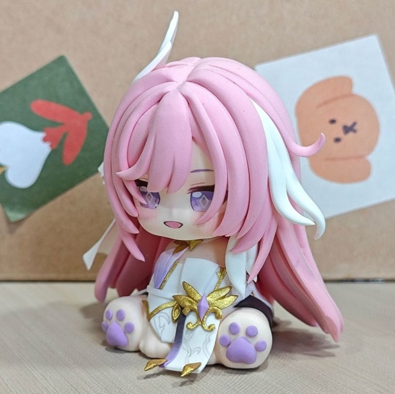 Muyo House Fanmade Fanart Pink Hair White Clothes 8CM Action Figure