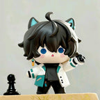 Muyo House Fanmade Fanart Black Hair White Clothes 7.5CM Action Figure