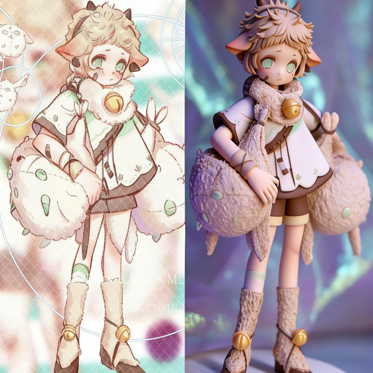 Muyo House Custom Made Action Figures Solft Clay Material 20CM 22CM