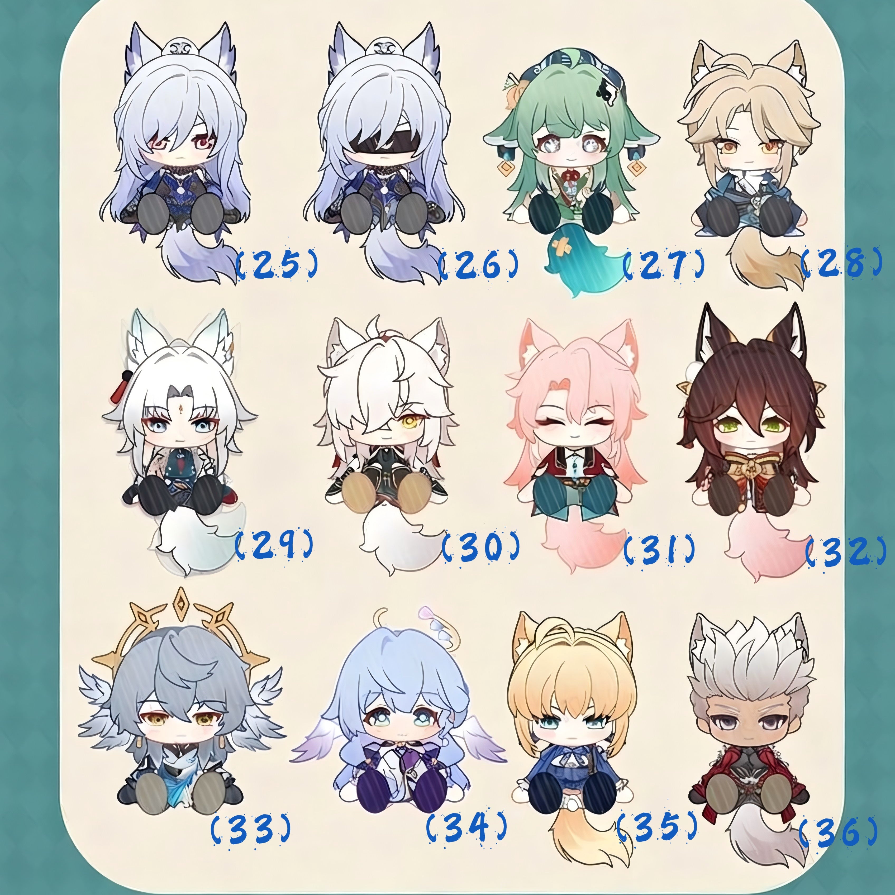 Muyo House Fanmade  Collectible Keychain Series 4