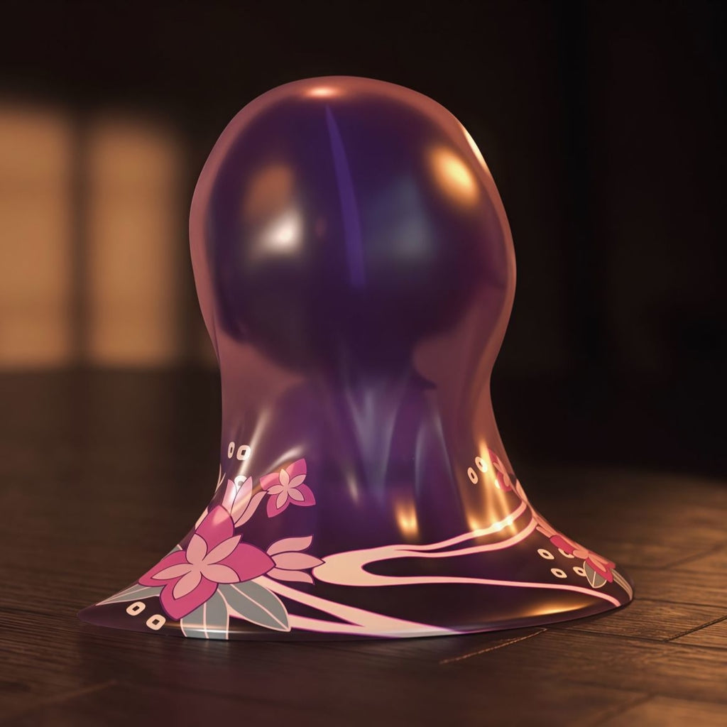 Muyo House Fanmade Fanart Purple Hair White Clothes 8CM Siting Pose Action Figure