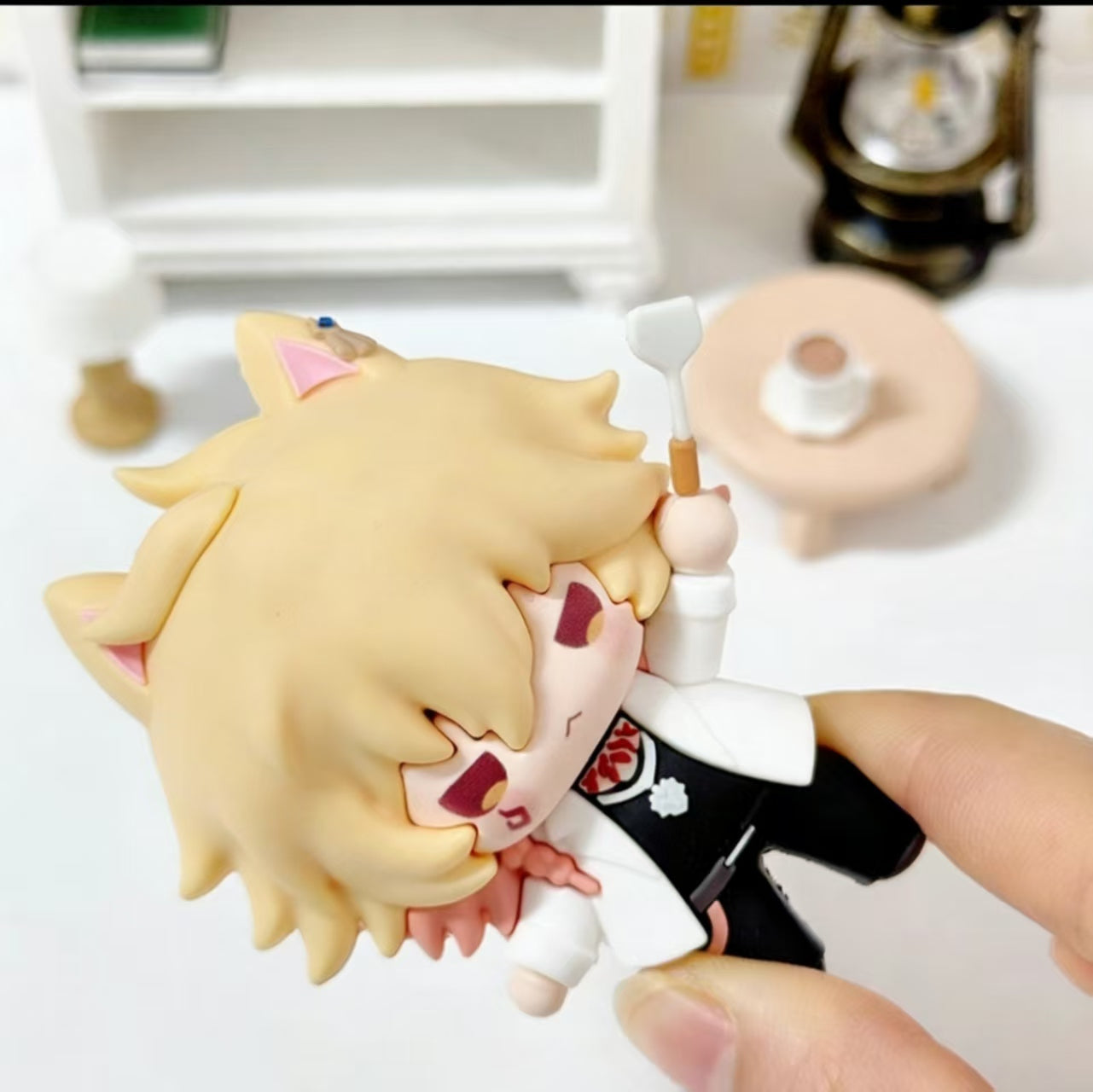 Muyo House Fanmade Fanart Orange Short Hair White Clothes  Action Figure