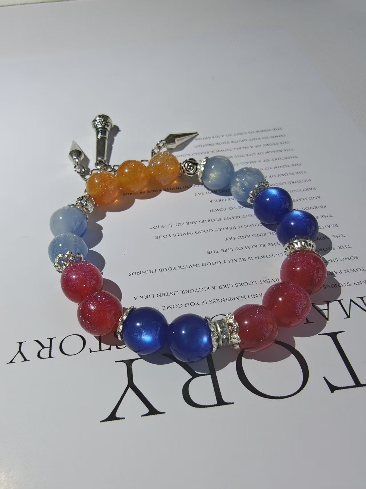 Muyo Hose Kpop Demon Hunters Huntrix Mira ~How It's Done~ Performance Inspired Round Beads Bracelet