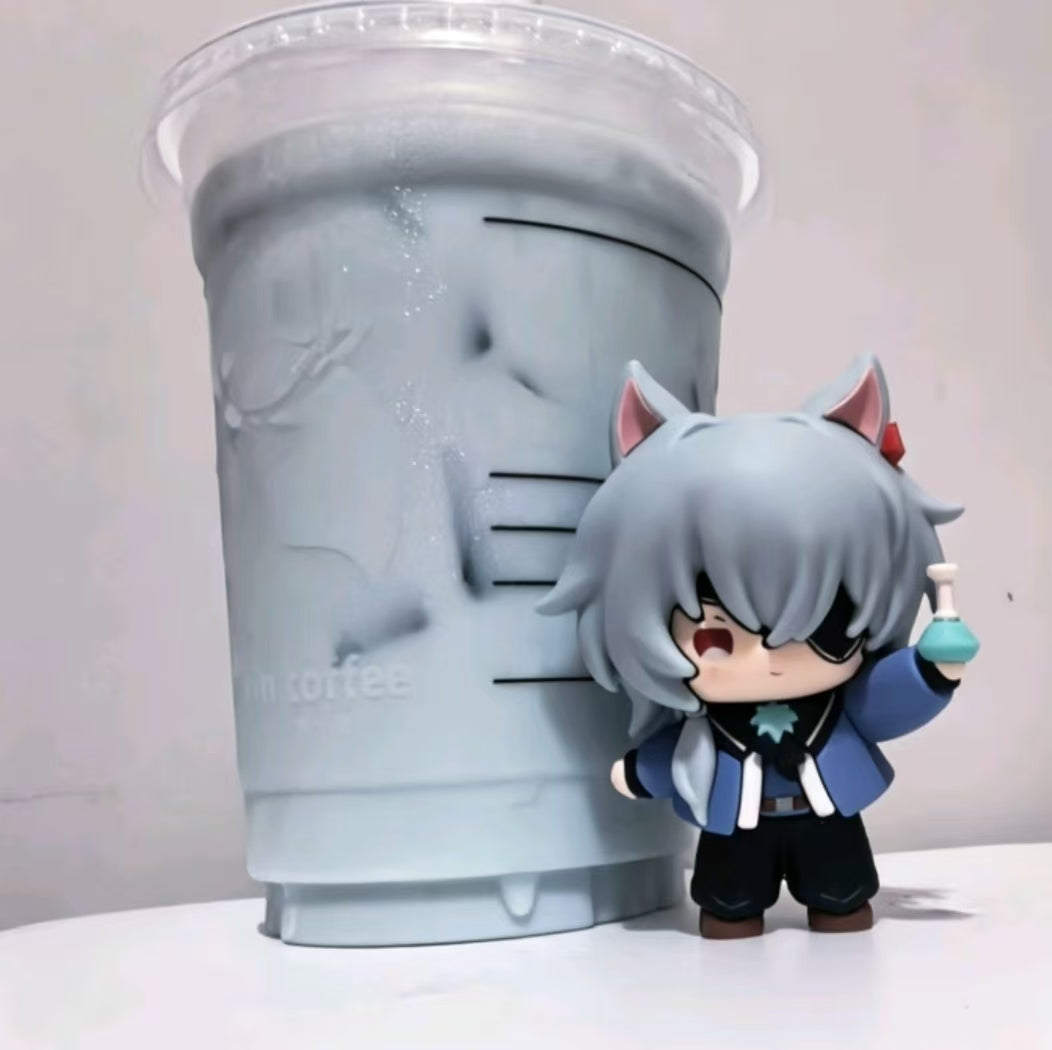 Muyo House Fanmade Fanart Silvery Grey with cat ears Action Figure