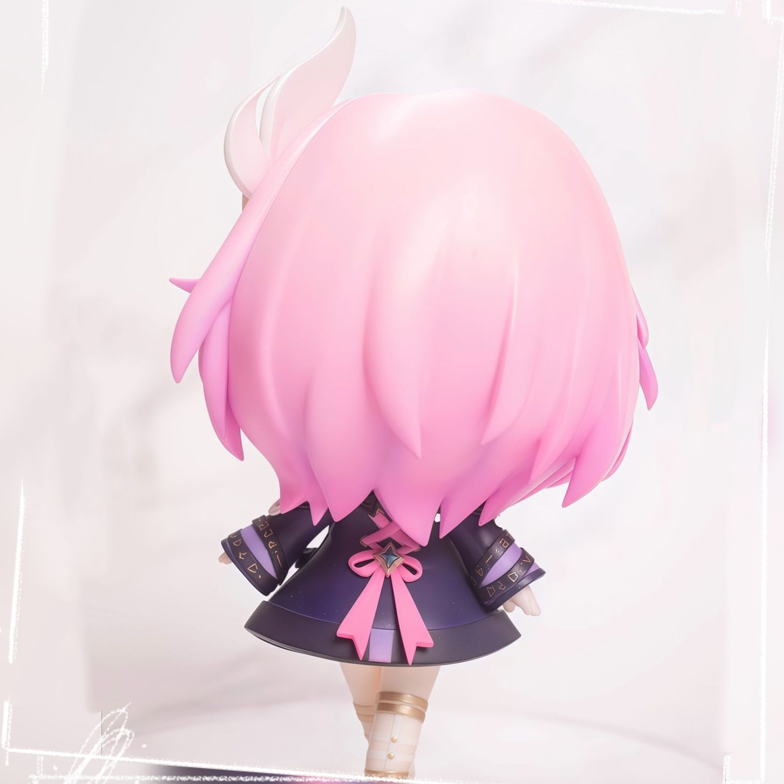 Muyo House Fanmade Fanart Pink Hair Purple Clothes 7.5CM Standing Pose Action Figure