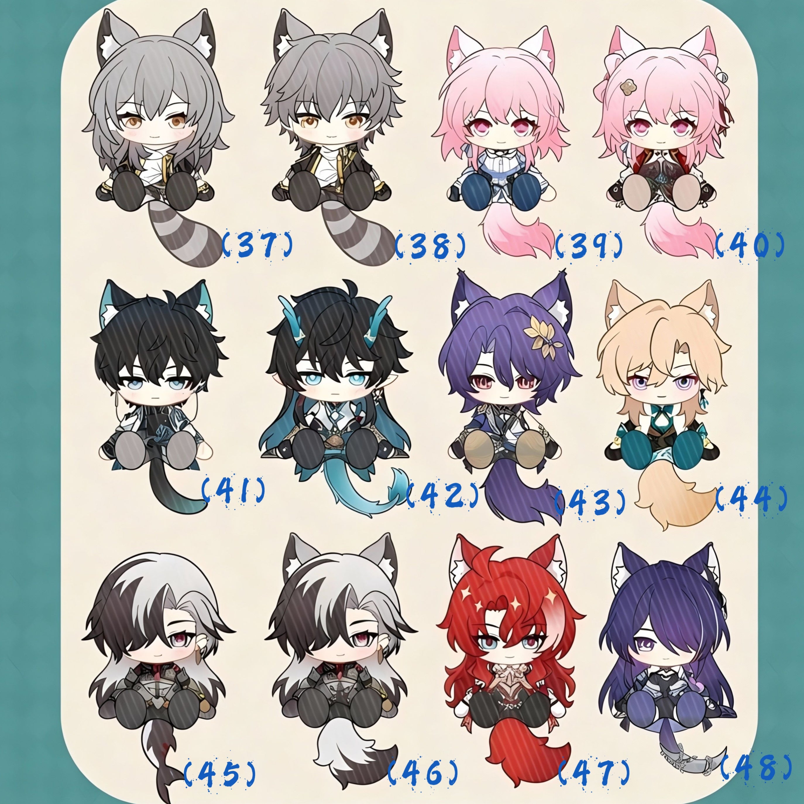 Muyo House Fanmade  Collectible Keychain Series 4