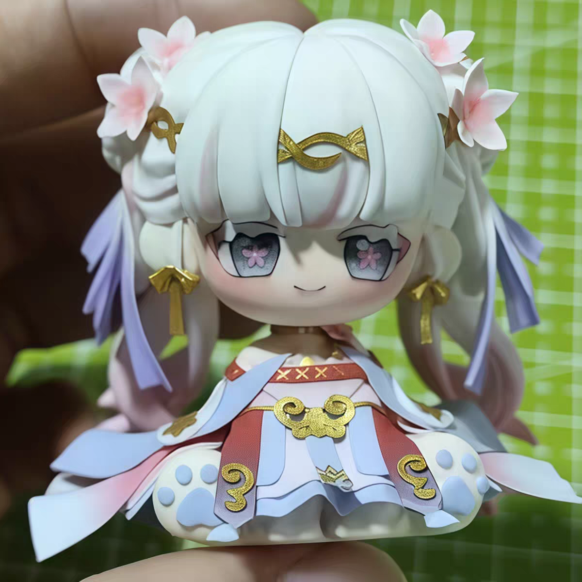 Muyo House Fanmade Fanart Long Pink Hair & Clothes 8CM Action Figure