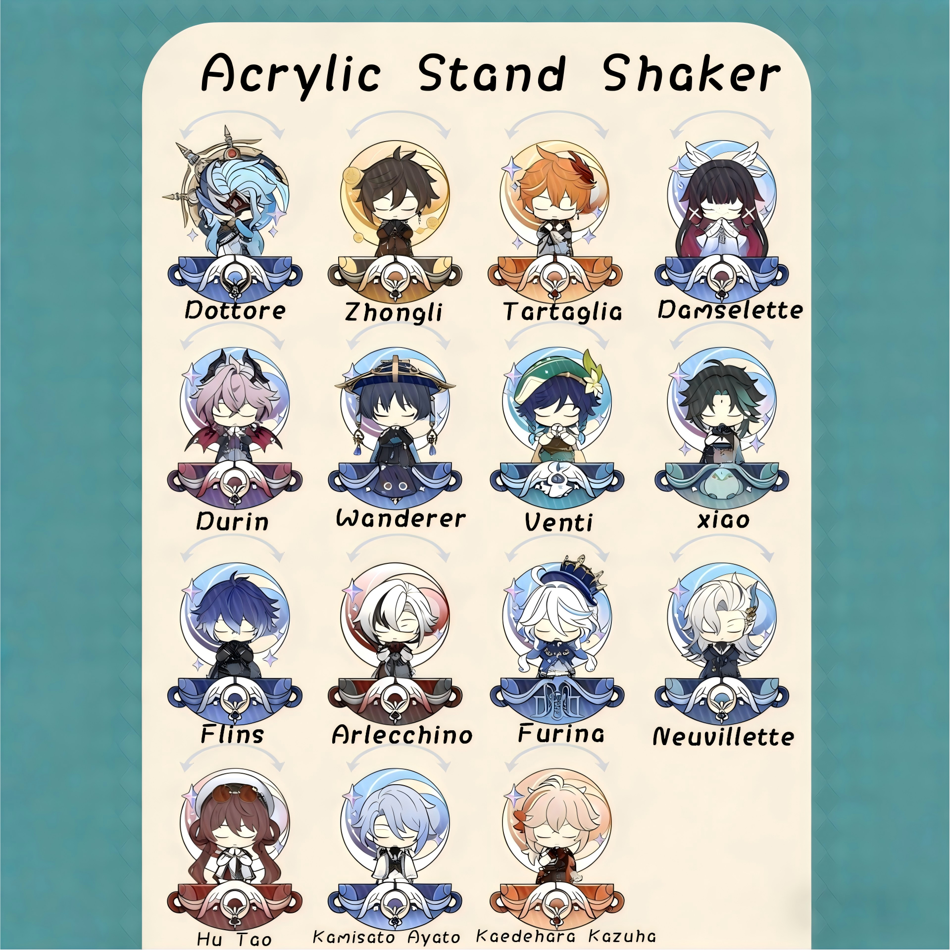 Muyo House Fanmade Acrylic Standee Wobbler  Keychain