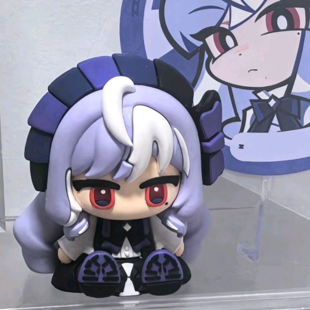 Muyo House Fanmade Fanart Purple-haired Siting Pose Action Figure