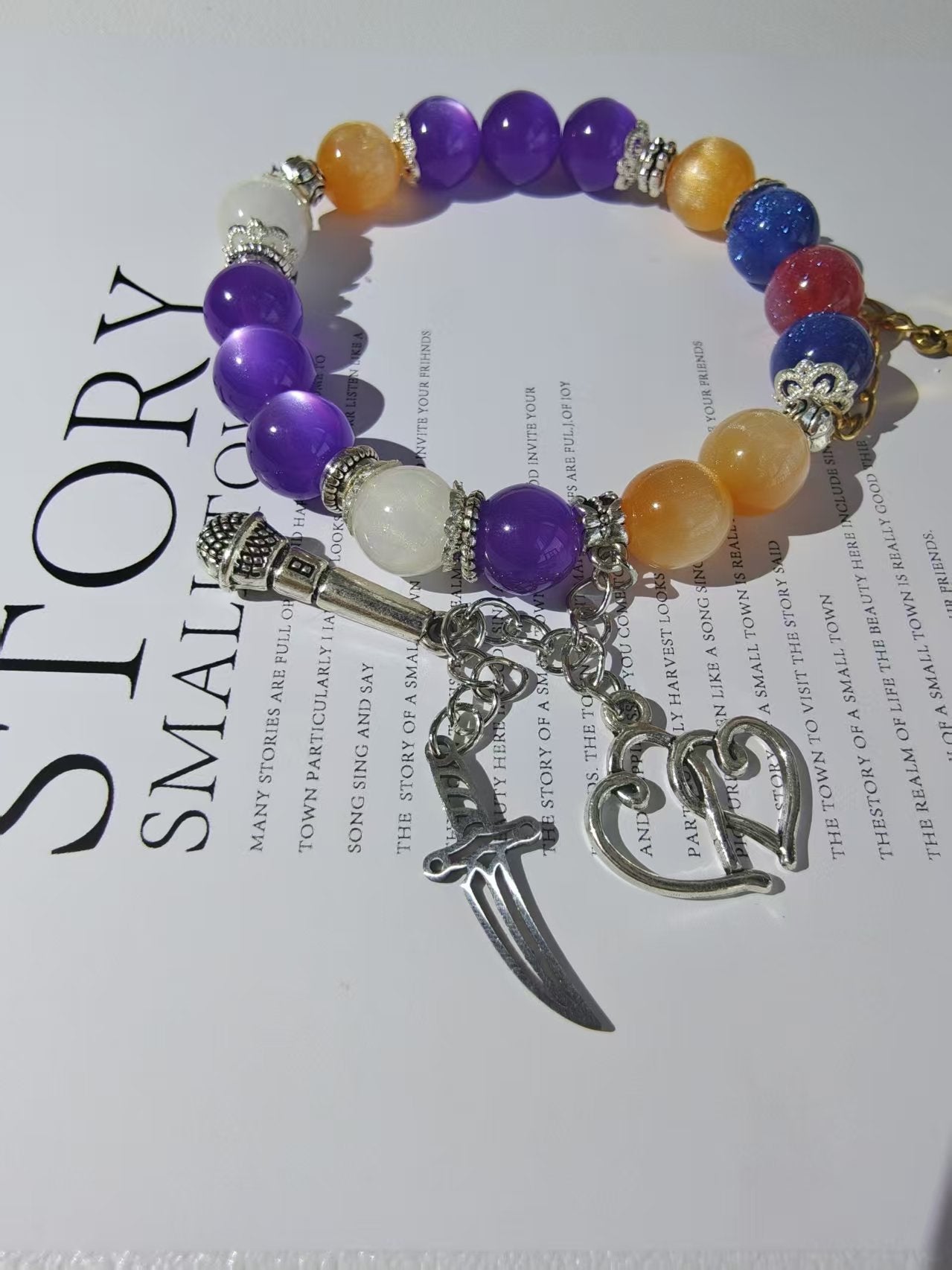 Muyo Hose Kpop Demon Hunters Huntrix Rumi~How It's Done~ Performance Inspired Round Beads Bracelet