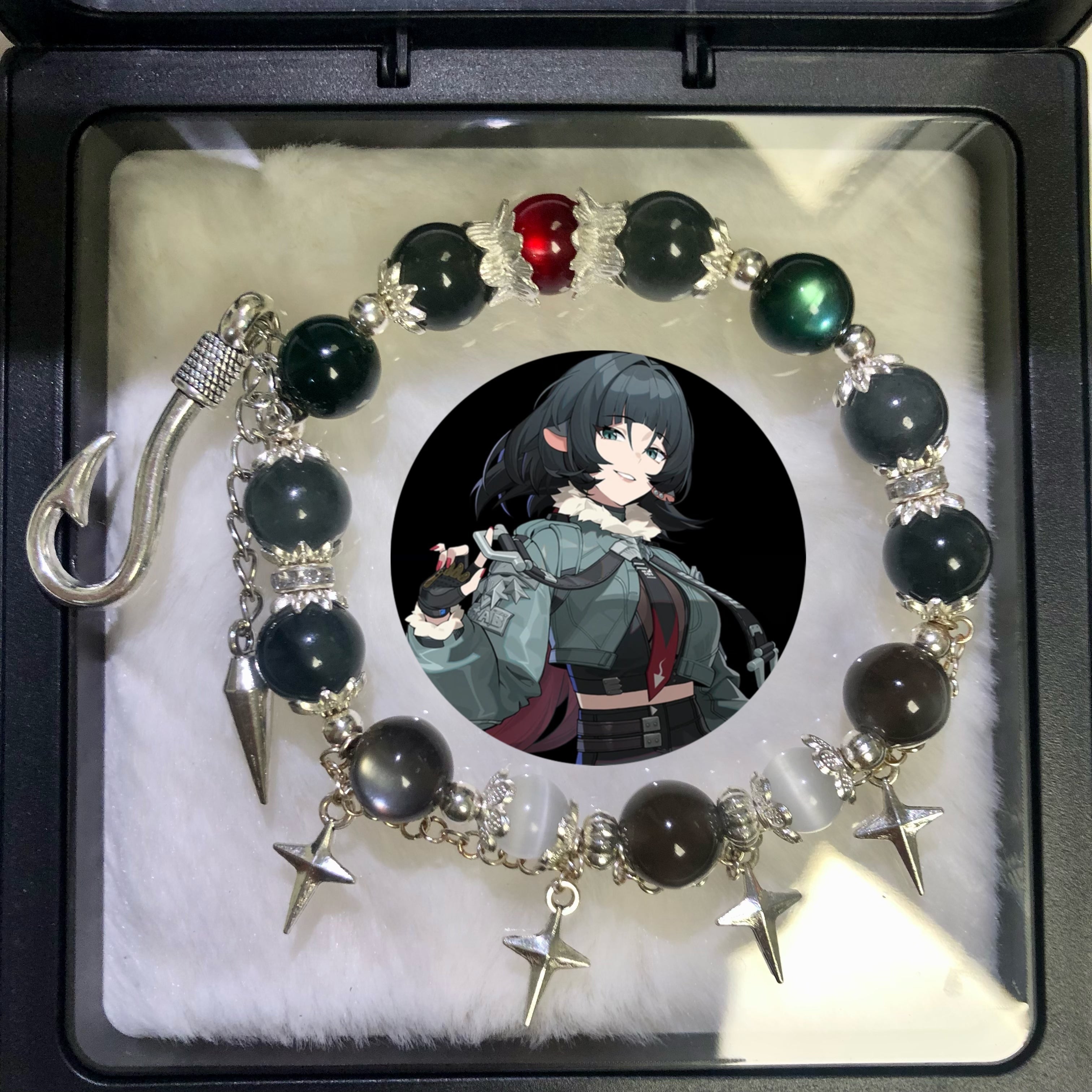 Free Shipping Muyo Hose Zenless Zone Zero ZZZ Fanart Jane Doe Inspired Round Bracelet