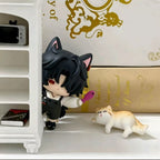 Muyo House Fanmade Fanart with Dark Black Hair  Black Clothes Action Figure