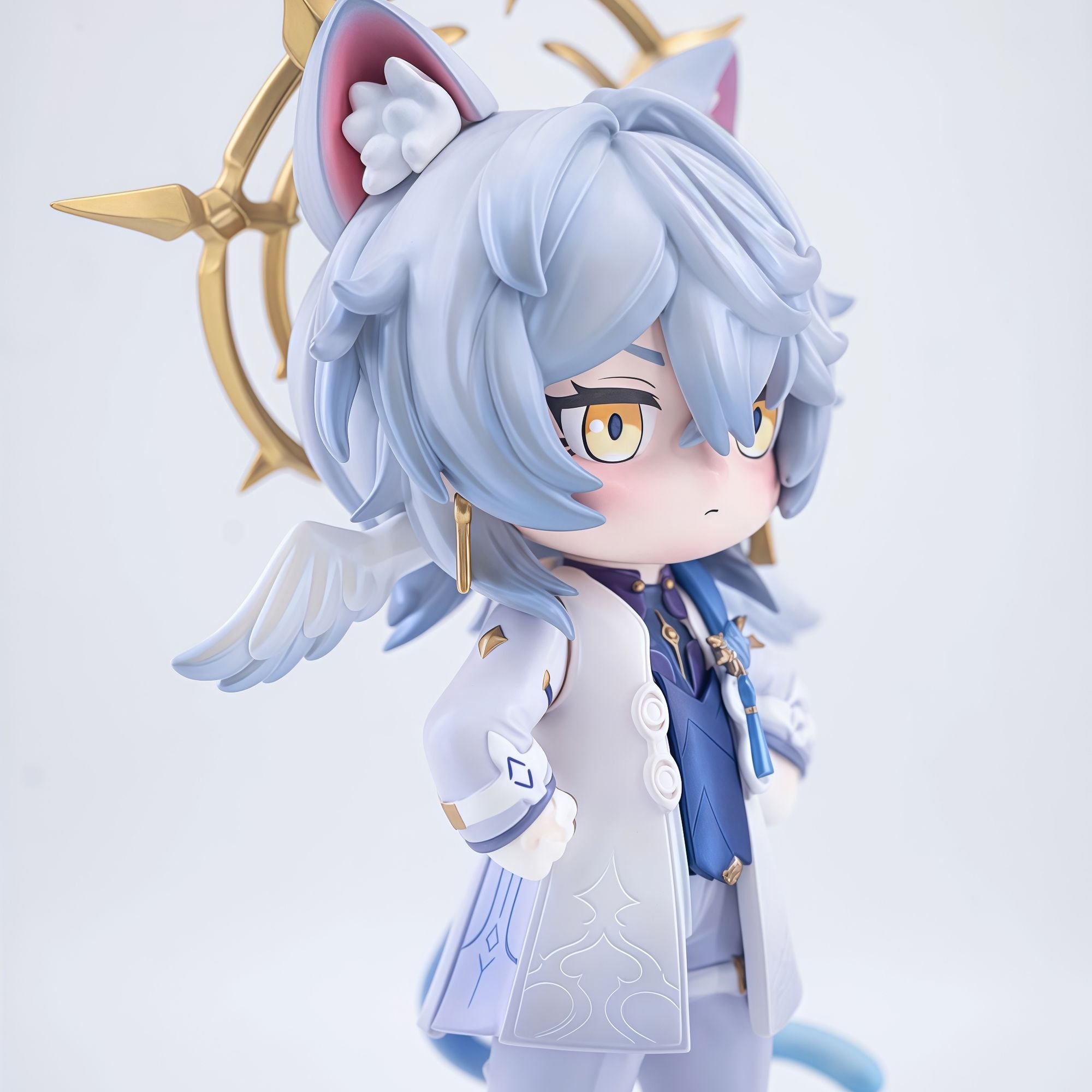 Muyo House Fanmade Fanart Blue Hair With Wings & a tail 16CM Action Figure