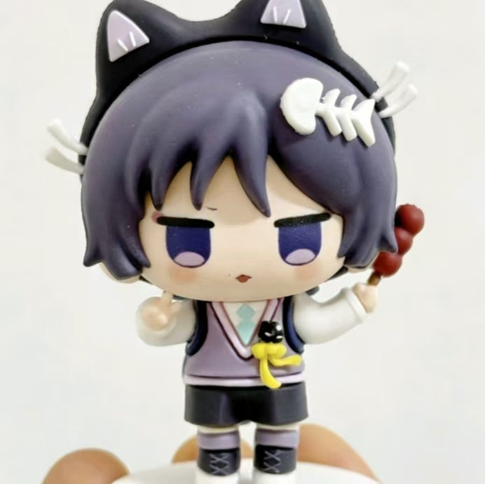 Muyo House Fanmade Fanart Purple Short Hair Purple Clothes  Action Figure