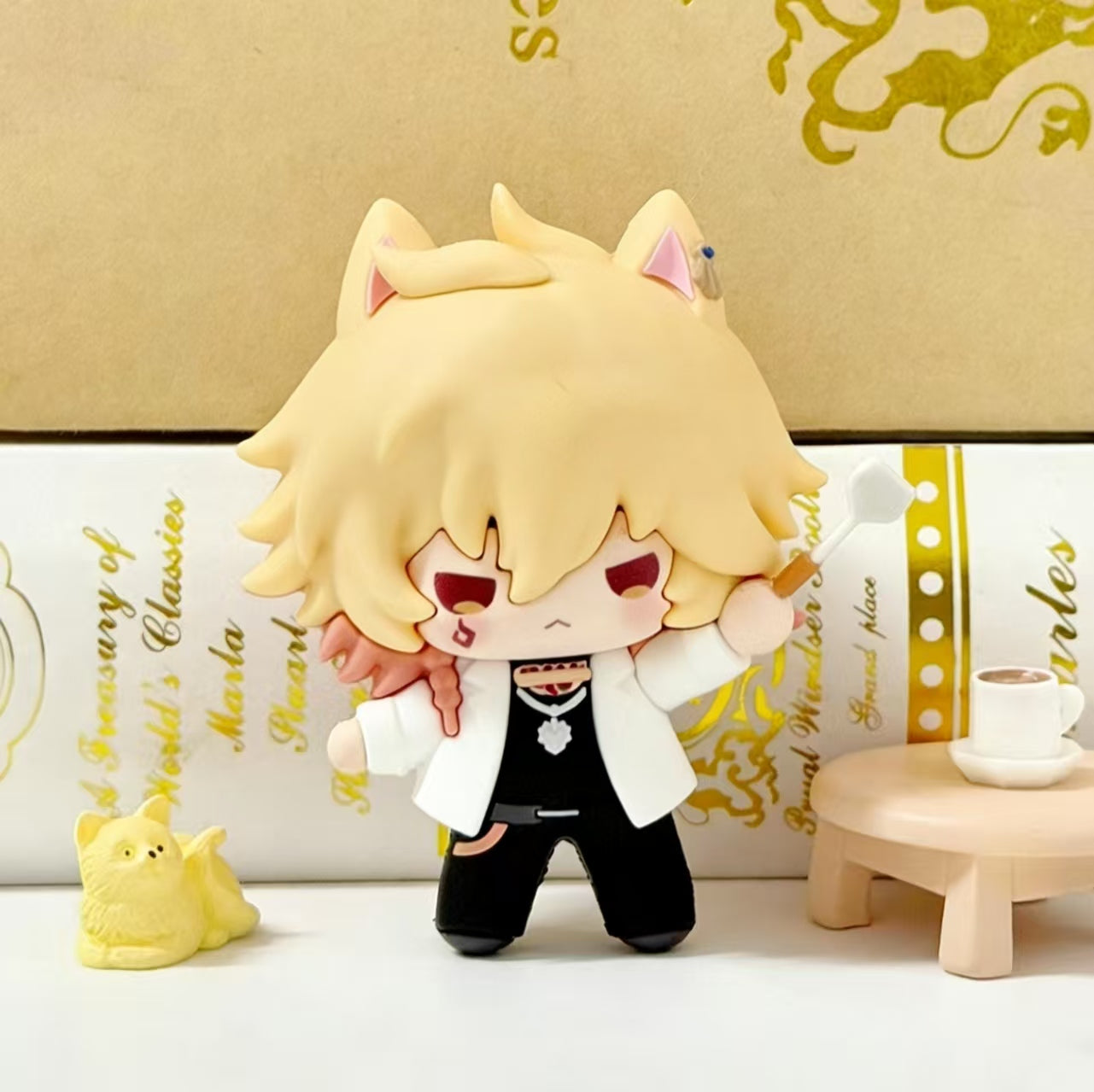 Muyo House Fanmade Fanart Orange Short Hair White Clothes  Action Figure