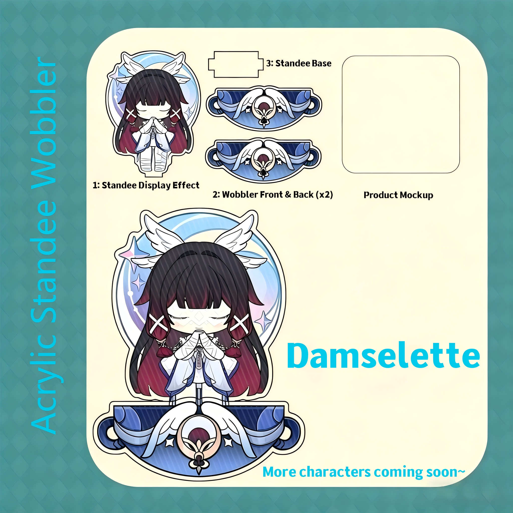 Muyo House Fanmade Acrylic Standee Wobbler  Keychain