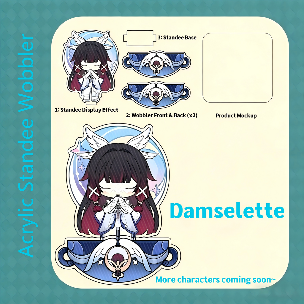 Muyo House Fanmade Acrylic Standee Wobbler  Keychain 2
