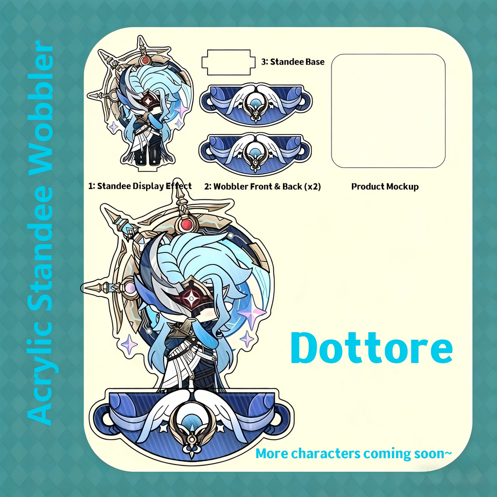 Muyo House Fanmade Acrylic Standee Wobbler  Keychain 2