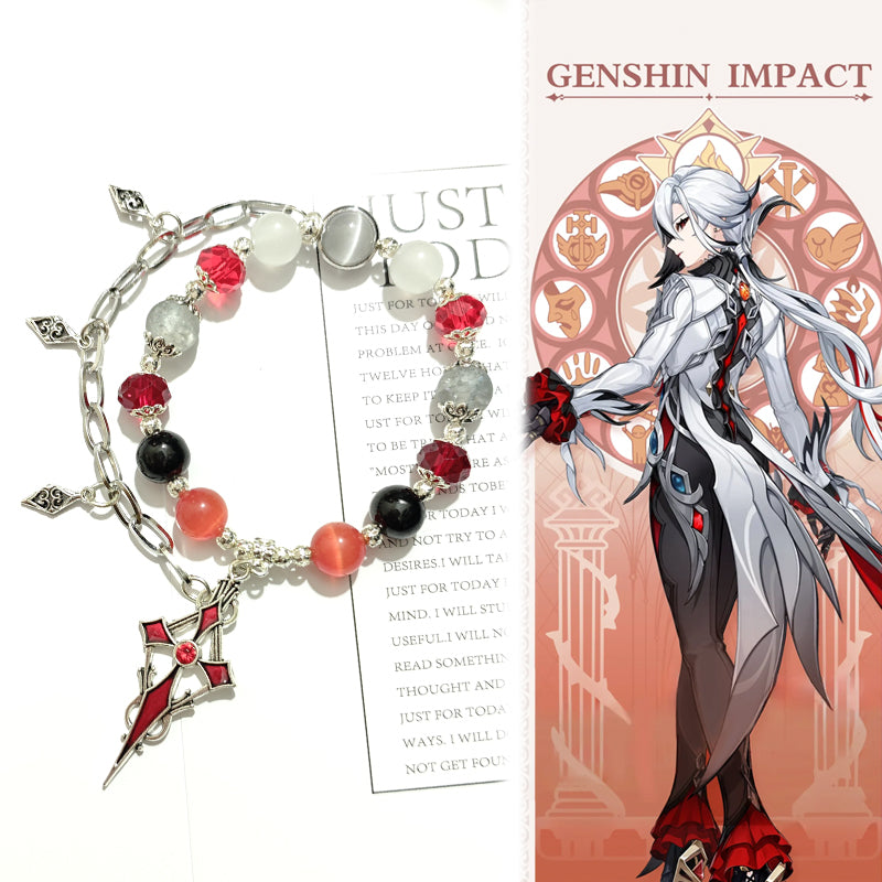 Muyo Hose Genshin Impact The Knave Arlecchino Inspired Bracelet
