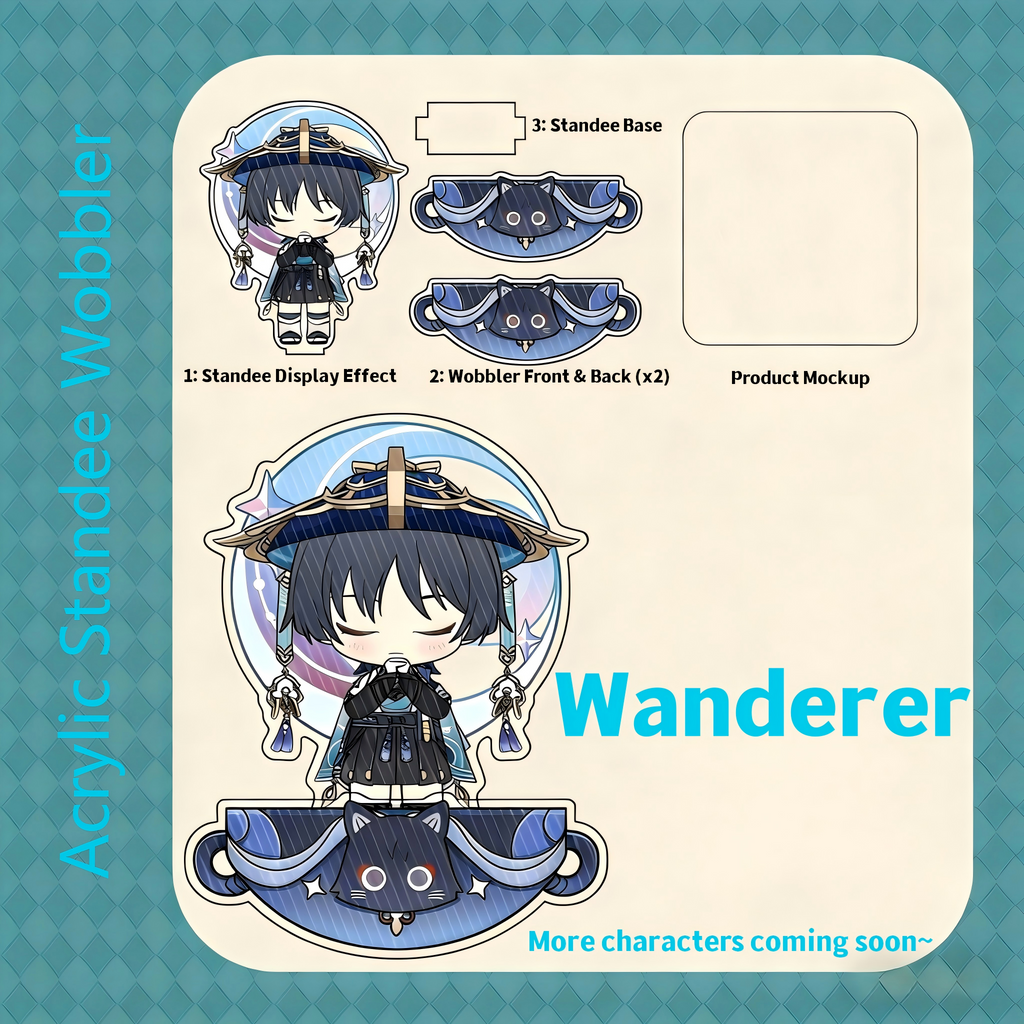 Muyo House Fanmade Acrylic Standee Wobbler  Keychain