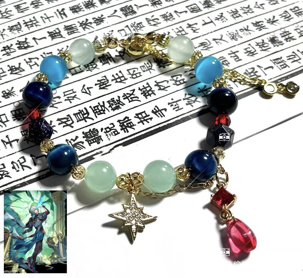 Muyo Hose Honkai: Star Rail Anaxa Inspired Round Beads Bracelet