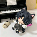 Muyo House Fanmade Fanart with Dark Black Hair  Black Clothes Action Figure