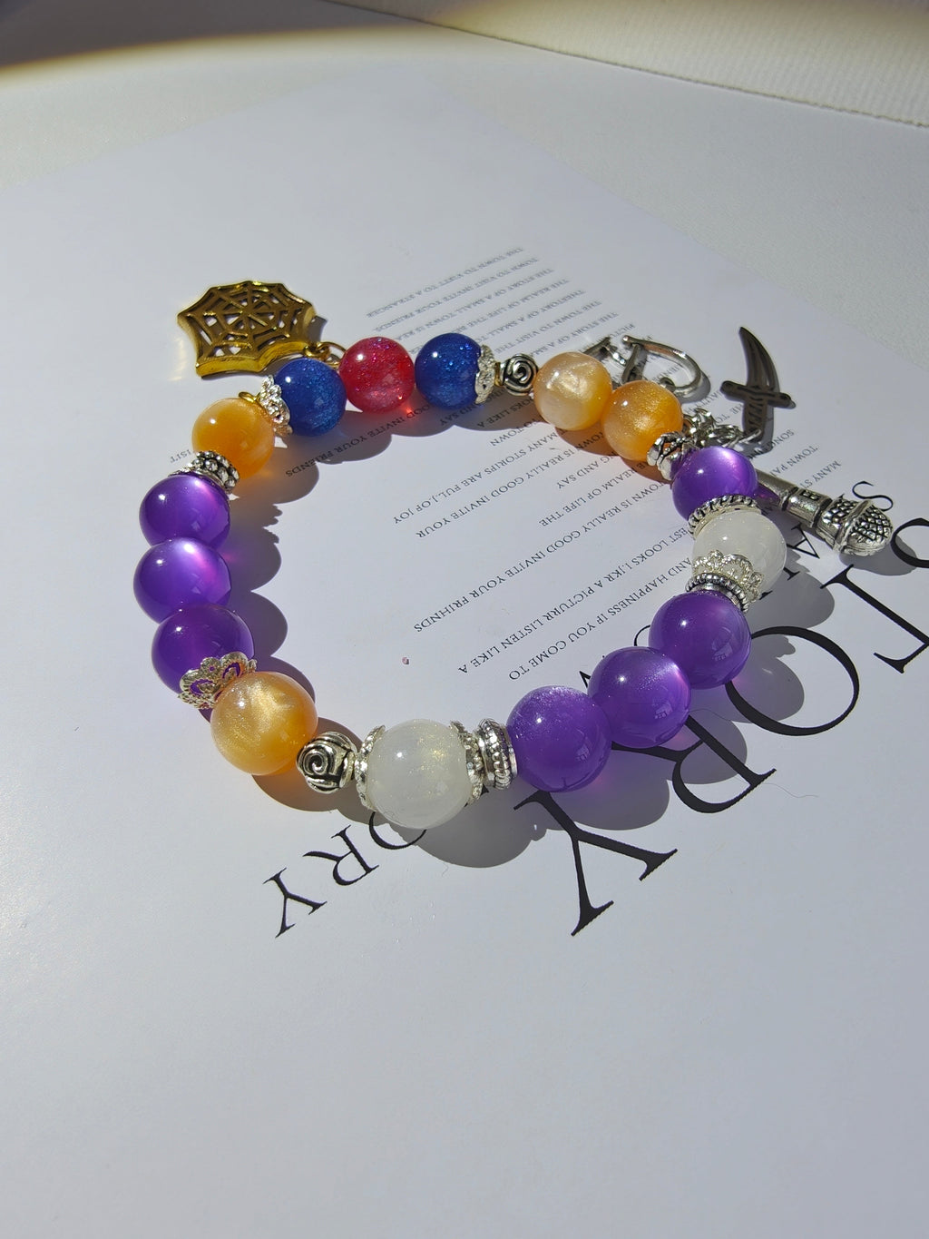 Muyo Hose Kpop Demon Hunters Huntrix Rumi~How It's Done~ Performance Inspired Round Beads Bracelet