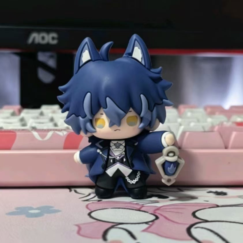Muyo House Fanmade Fanart with Navy Blue Hair & Clothes Action Figure