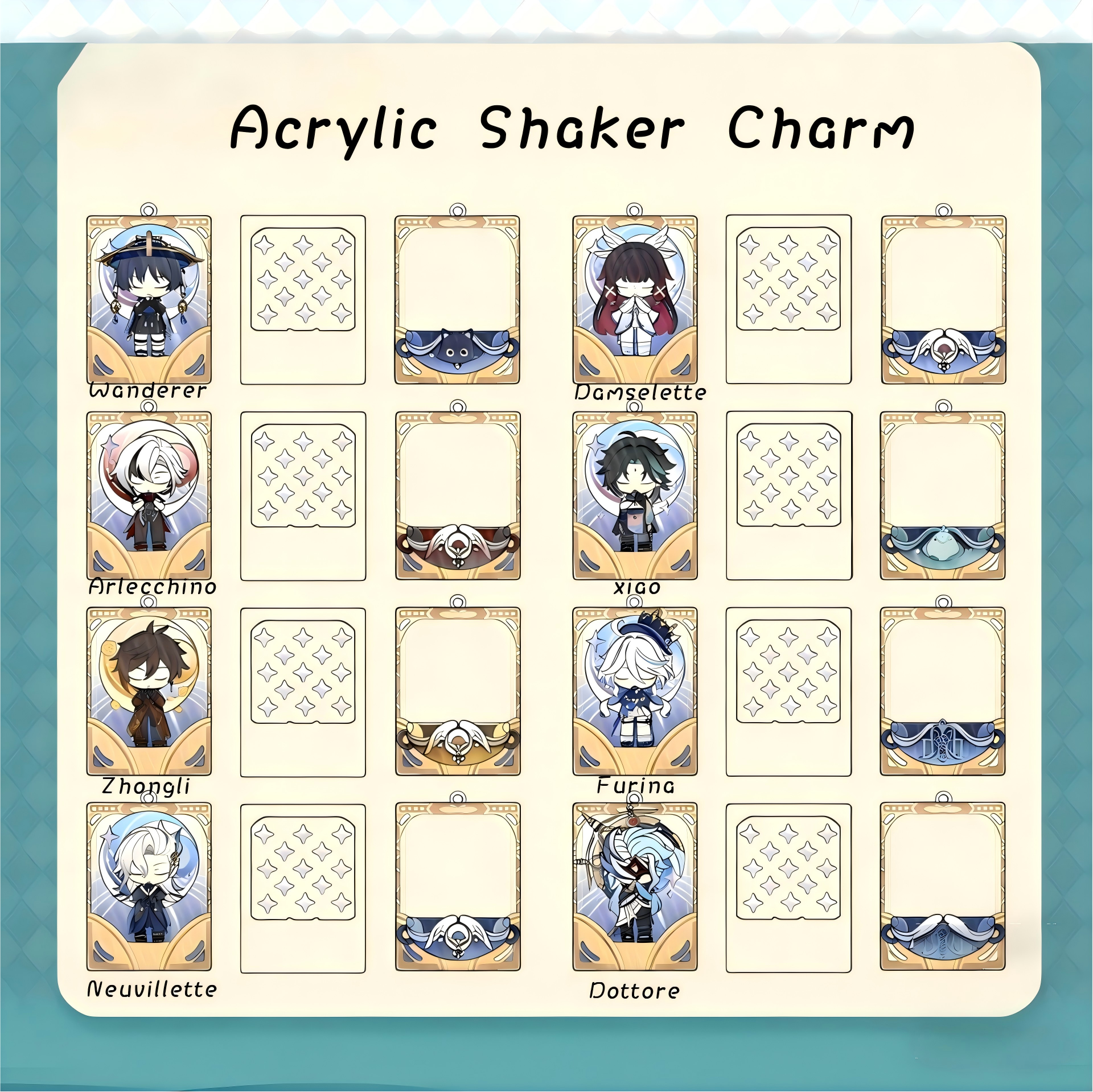 Muyo House Fanmade Acrylic Standee Wobbler  Keychain