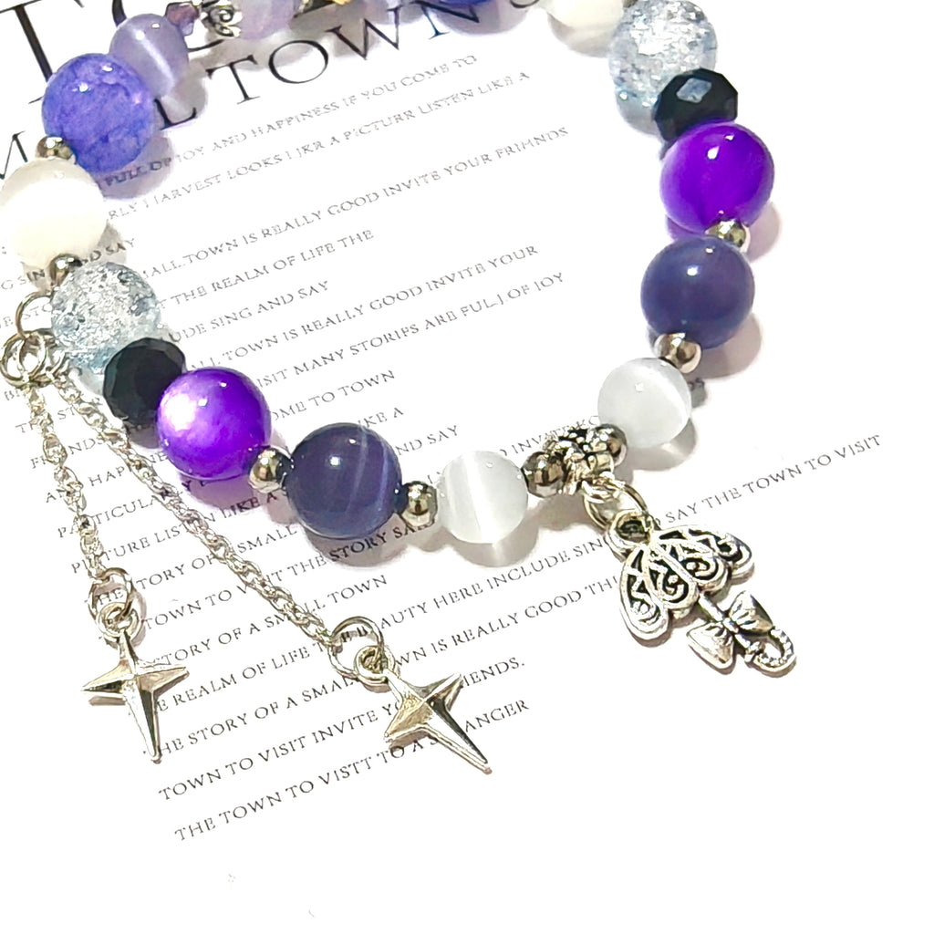 Free Shipping Muyo Hose Zenless Zone Zero ZZZ Fanart Vivian Inspired Round Bracelet