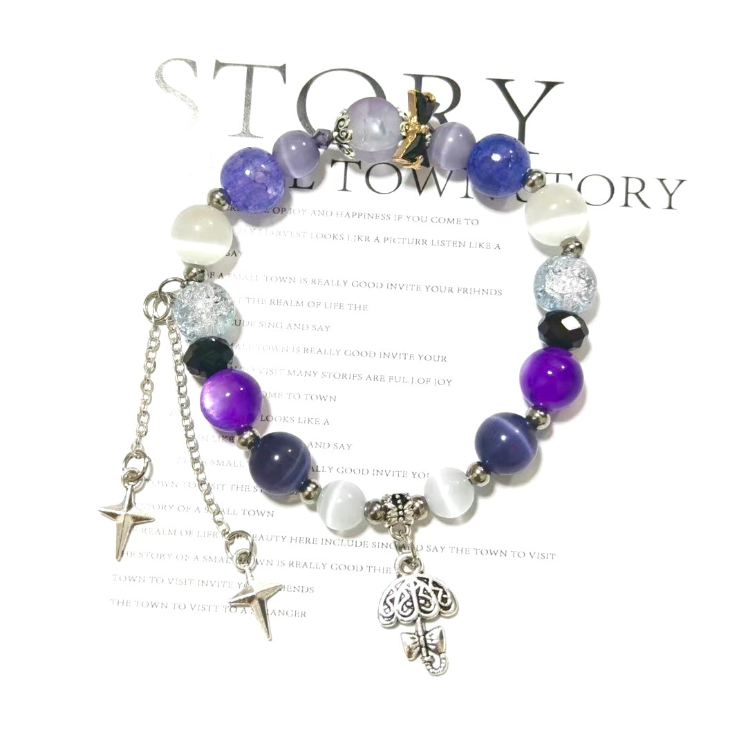 Free Shipping Muyo Hose Zenless Zone Zero ZZZ Fanart Vivian Inspired Round Bracelet