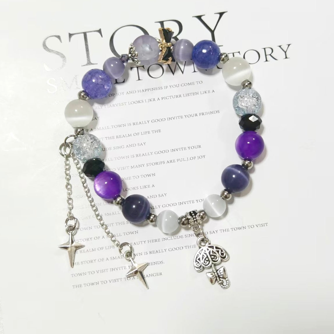 Free Shipping Muyo Hose Zenless Zone Zero ZZZ Fanart Vivian Inspired Round Bracelet