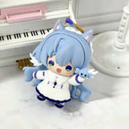 Muyo House Fanmade Fanart  Blue Hair with Aether Ring White Clothes  Action Figure