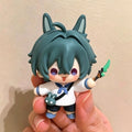 Muyo House Fanmade Fanart Chibi Wolf Ear Boy Figure With Mini Bag & Weapon Action Figure