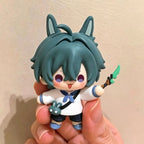 Muyo House Fanmade Fanart Chibi Wolf Ear Boy Figure With Mini Bag & Weapon Action Figure