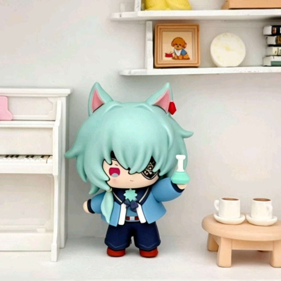 Muyo House Fanmade Fanart Silvery Grey Fair with cat ears Action Figure