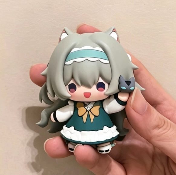 Muyo House Fanmade Fanart  Gray Hair, Wearing a Bow Headband Action Figure