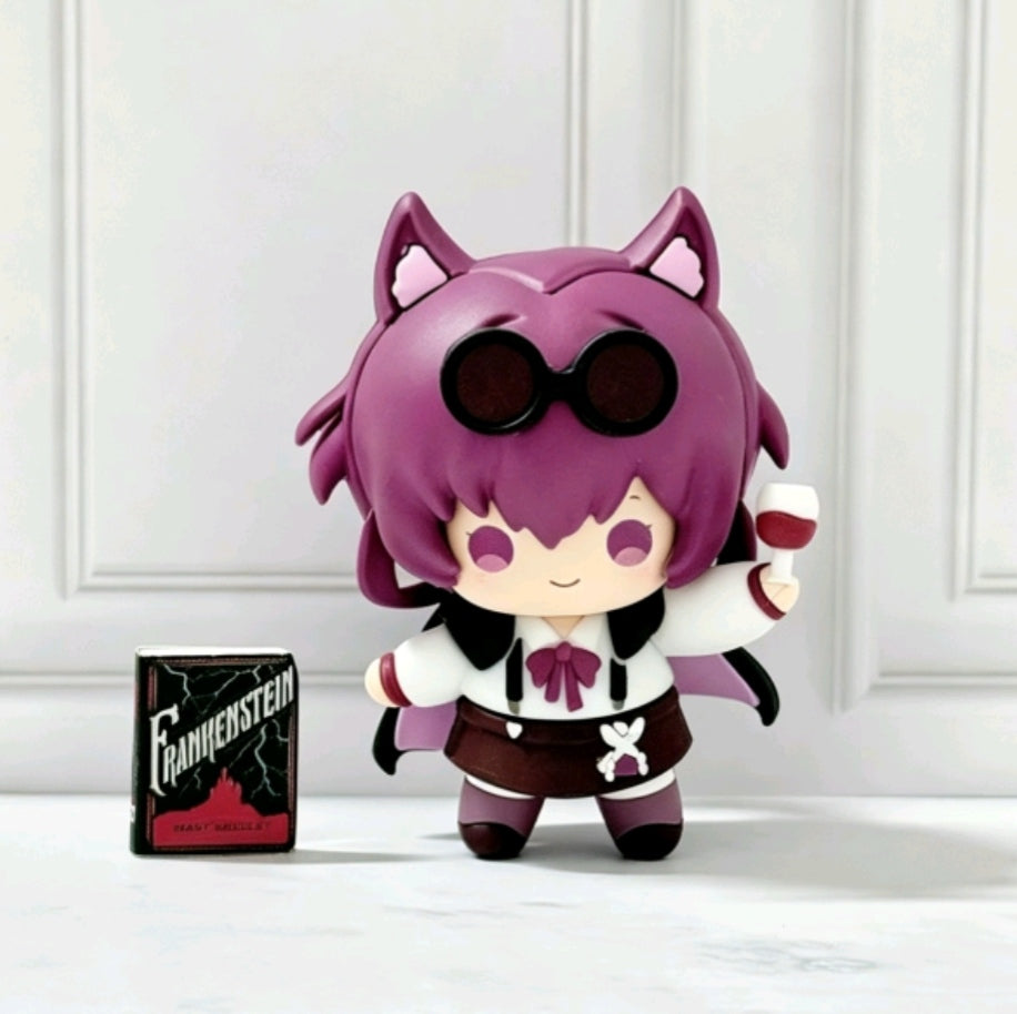 Muyo House Fanmade Fanart  with Purple Hair & Glasses  Action Figure