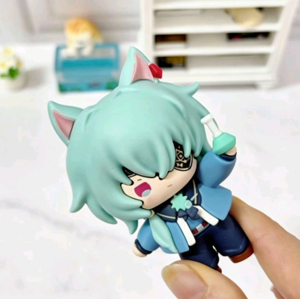 Muyo House Fanmade Fanart Silvery Grey Fair with cat ears Action Figure
